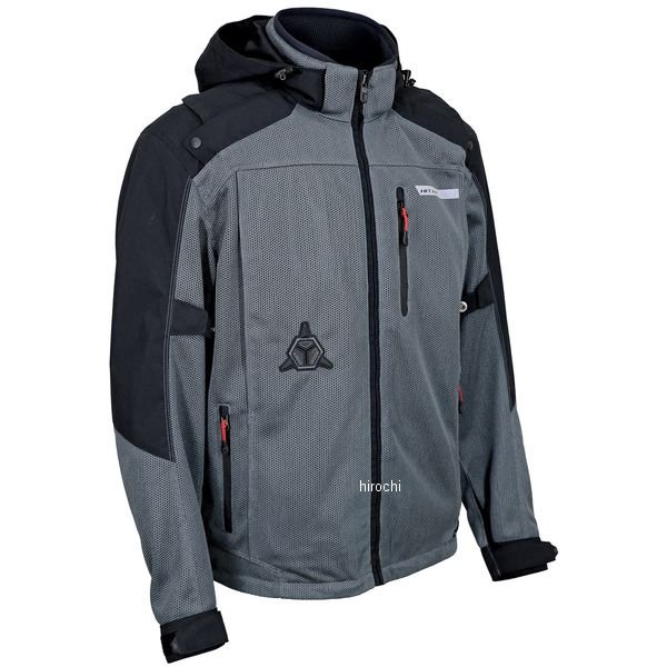 【New】 ヒットエアー hit-air フーデッドエアバッグジャケット単体 ダークグレー L HDS-MS JP店