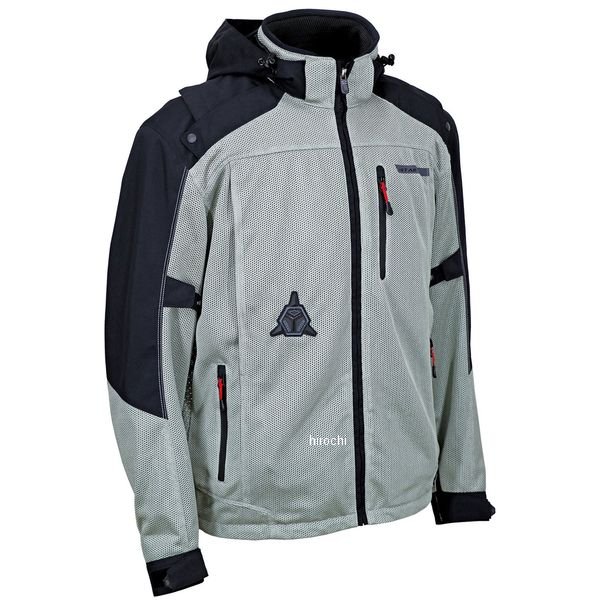 Nylon Jackets - ヒットエアー hit-air フーデッドエアバッグジャケット単体 シルバーグレー 3XL HDS-MS JP店
