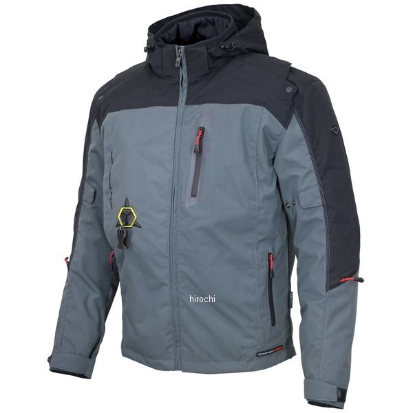 ヒットエアー hit-air フーデッドエアバッグジャケット エアバッグ装着 ダークグレー 2XL HDS JP店