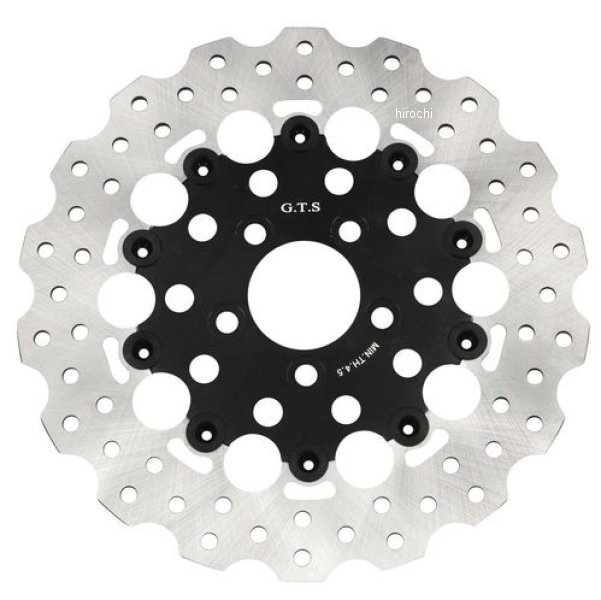 【メーカー在庫あり】 G.T.S ジーティーエス フローティングローター ウェーブ 11.8 リア ラウンドブラ..