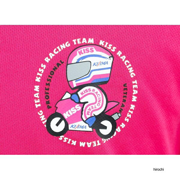 【メーカー在庫あり】 キジマ KISS ティーシャツ KS-003 ピンク LL K1349P08 JP店