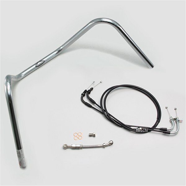 ハリケーン 300 ドロップエンド ハンドルセット ダックス125 クロームメッキ H044-014C JP店