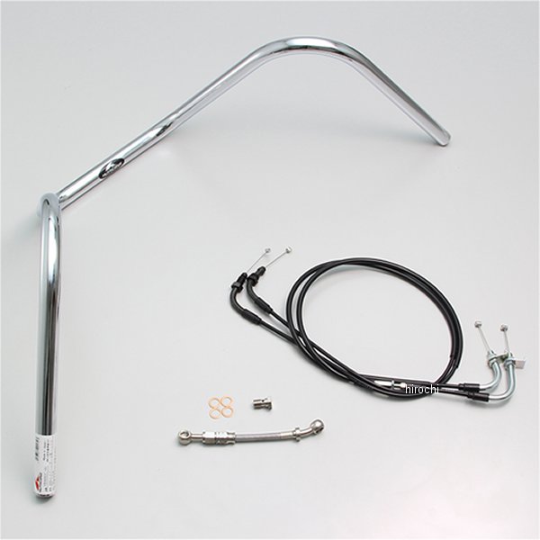 ハリケーン 300 エイプハンガー1型 ハンドルセット ダックス125 クロームメッキ H044-082C JP店