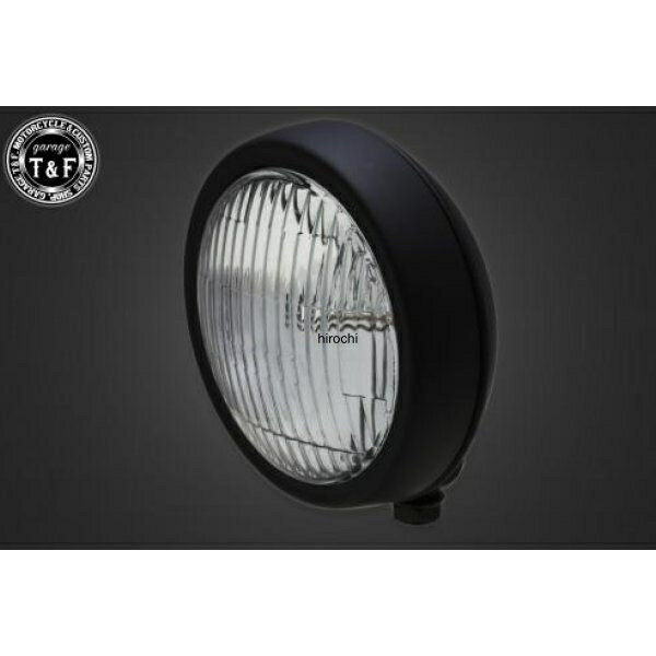 【New】 ガレージT&F 4.5in プレートライト(マット黒)透明レンズ+ステーB イントルーダー400 4022839 JP店