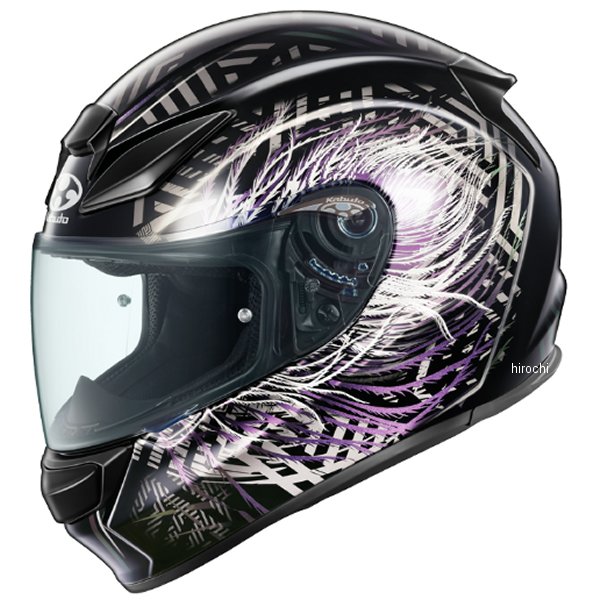 オージーケーカブト OGK KABUTO フルフェイスヘルメット SHUMA PLUME ブラックパープル XSサイズ 4966094638030 JP店