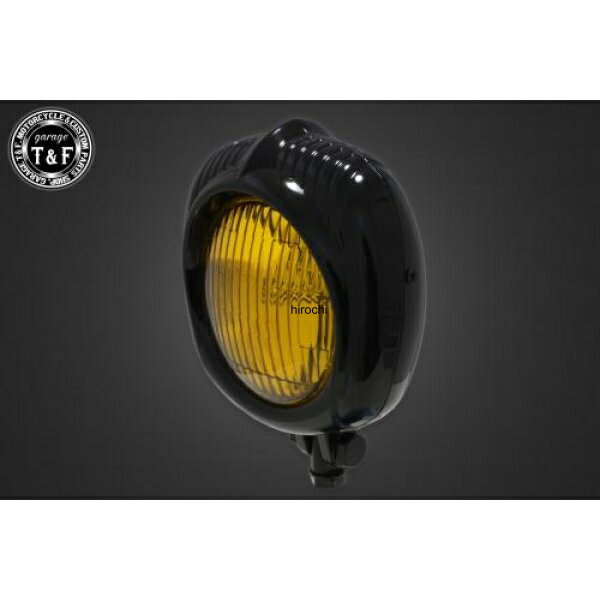 【New】 ガレージT&F エレクトロライン54レプリカライト(黒)黄レンズ+ステーB イントルーダー400 4022949 JP店