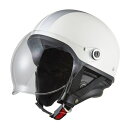【New】【メーカー在庫あり】 NBS バイクパーツセンター ストリートハーフヘルメット ホワイト/シルバー 751601 HD店(2)