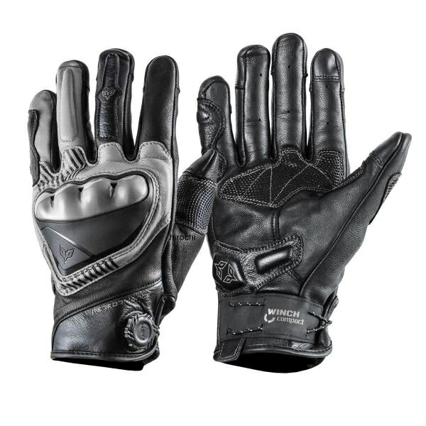 【メーカー在庫あり】 NBS バイクパーツセンター DS-A8 DUHAN バイクグローブ WINCH compact L 黒/灰 9..