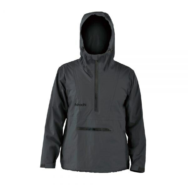 【メーカー在庫あり】 NBS バイクパーツセンター B-201 フーバー レインジャケット/プルオーバー L ブラック 905903 JP店