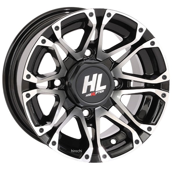  ハイリフター HIGHLIFTER HL3 ホイール リア 12×7 4/110 2+5 98年-01年 YFM 600 FWA Grizzly 4x4 黒 0230-1227 JP店
