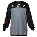 【メーカー在庫あり】 フォックス FOX MTB ユース ディフェンドジャージ レース 黒 YMサイズ A0640 JP店(2)