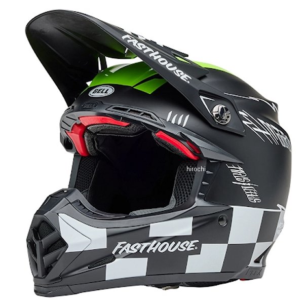 【メーカー在庫あり】 ベル BELL オフロードヘルメット MOTO-9S FLEX ファストハウス スモークボム マットブラック/ハイビズイエロー Mサイズ 7163797 JP店