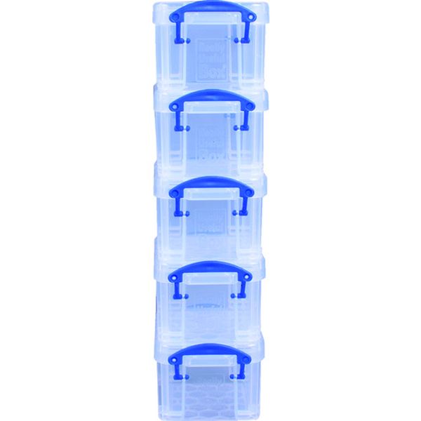 【メーカー在庫あり】 0.14BKPK5 Really RUP 収納ケース 0.14L ブラック 5個セット 0-14BK-PK5 JP店