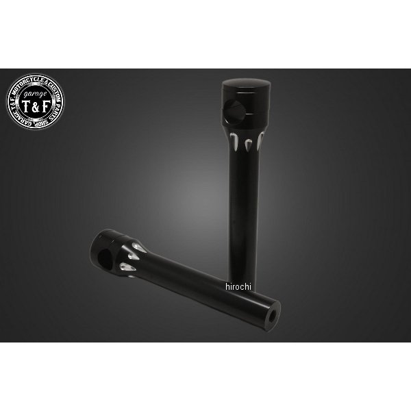 ガレージT&F スラッシャー400 ステルスハンドルポスト8インチ(ブラック) 4024224 JP店