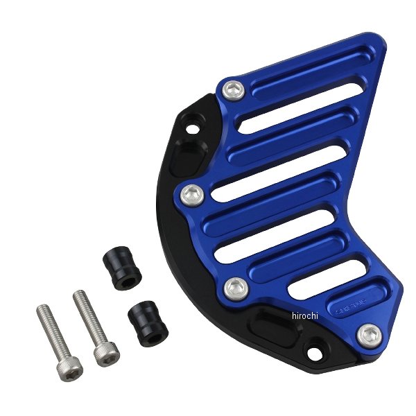 【メーカー在庫あり】 シフトアップ ビレットスプロケットカバー モンキー125、CT125 ハンターカブ、GROM ブラック／ブルー 260201-61 JP店