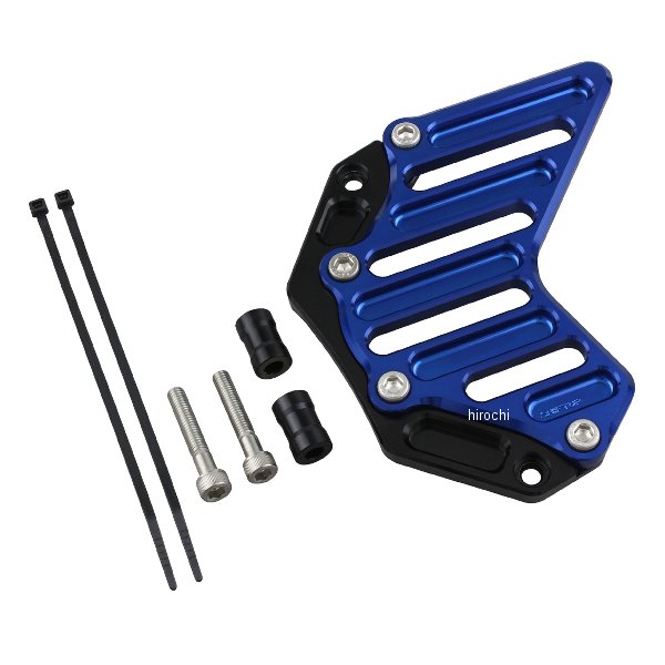 【メーカー在庫あり】 シフトアップ ビレットスプロケットカバー モンキー125、CT125 ハンターカブ、DAX126、GROM ブラック／ブルー 290201-61 JP店