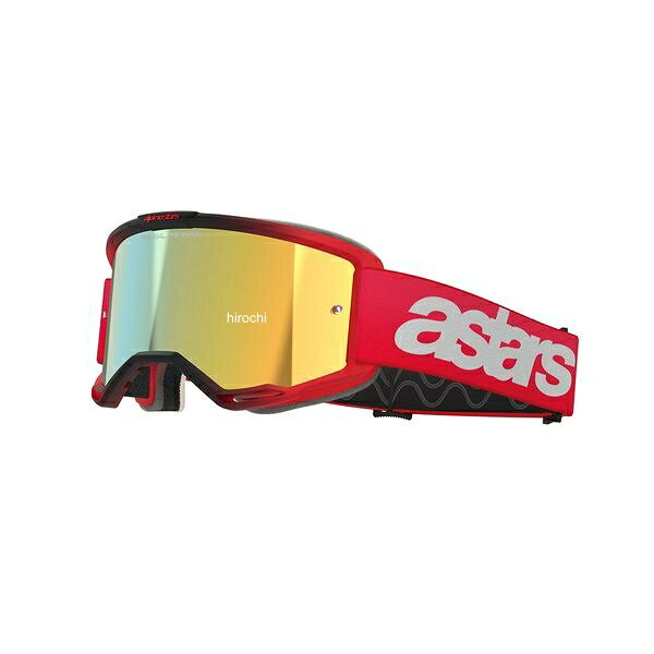 【メーカー在庫あり】 アルパインスターズ ヴィジョン5 ゴーグル レッド ミラーゴールド D8406 JP店