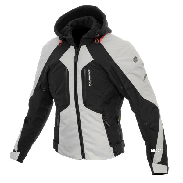 【メーカー在庫あり】 コミネ KOMINE 2025年秋冬モデル JK-638 エニグマG2ウインタージャケット-クオンタム ライトグレー ブラック 3XLサイズ 07-638 JP店(2)