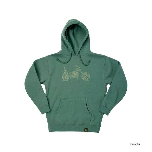 【メーカー在庫あり】 ビルトウェル Biltwell PAN プルオーバーパーカー グリーン XL 8124-160-005 JP店