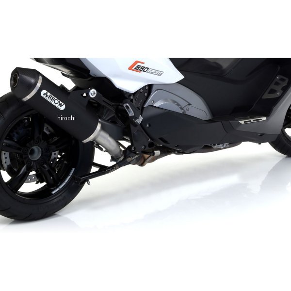 アロー ARROW フルエキゾーストマフラー Race-Tech 触媒なし 16年-20年 BMW C650Sport アルミダーク 73512AKN+73009MI+73010MI JP店