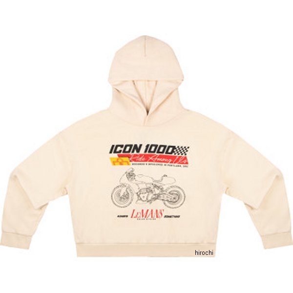 アイコン ICON 秋冬モデル フーディー ALWAYS SOMETHING アイボリー レディース 2Xサイズ 3051-1266 JP店