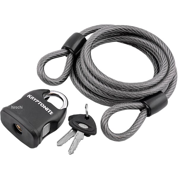 4010-0229 クリプトナイト KRYPTONITE LOCK W/CABLE KRYFLEX818 720018-210412 JP店