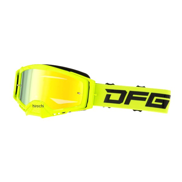 【メーカー在庫あり】 ディーエフジー DFG ブリッツゴーグル レボ ゴールドミラーレンズ フローイエロー DG1330-0606 JP店
