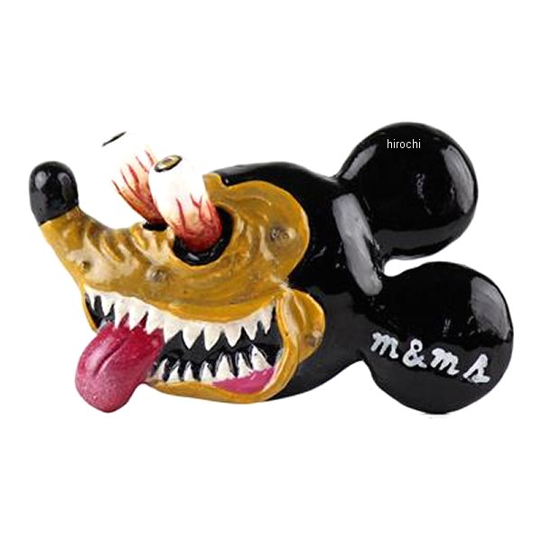 GOODS グッズ HIPPYMOUSE キーホルダー バレッタ シットブラウンカラー：シットブラウン素材:レジンサイズ：幅 約80mm、高さ 約50mm、厚み 約30mm(目玉含む)内容物：本体×1個M&Msヒッピーマウスをキーホルダーに。キーフォブやバッグなどにキュートなワンポイントを!人気のあのキャラクターに憧れるモンスターHippyMouse。まずはアクセサリーになって人気者を目指すようです。大きく飛び出した目をリアルに表現する為3ピースで製作。ヒッピーマウスはあくまでもモンスター。顔のしわなど随所に抜け感を表現しました。ひとつひとつを丁寧にPAINTを施し、量産では絶対に出せないリアルな質感を感じさせる一点モノ。あえて汚しを入れる顔やデキモノ。血走った目などヒッピーマウスらしさを大事にペイントしております。MMS-KE004楽天 JP店