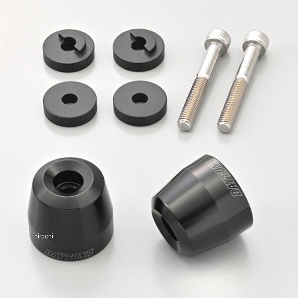 【メーカー在庫あり】 デイトナ アルミビレットバーエンド サーフェス ホンダ M6 ブラック 62214 JP店