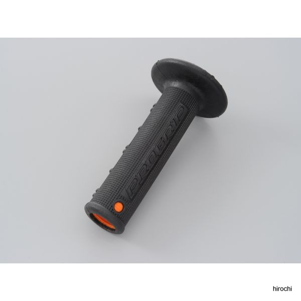 プログリップ PRO-GRIP グリップ 貫通 オフロード用汎用カラー:オレンジ/ブラックエンド貫通材質:耐震ゲル長さ:120mm内径(左右):22/25mm耐震ゲル素材専用※ハンドグリップの長さは、製品上の誤差によって+-5mm前後のバラツキがあります。※耐震ゲルの材質は、溶剤に弱いためエポキシ樹脂製の専用グリップボンドが必要となります。※グリップをお選びの際は、純正グリップのサイズをご確認の上、お求めください。ワイヤリングのための溝を2箇所設けグリップを確実に固定可能。耐震ゲル素材により、エンジンや路面からの振動を柔軟に吸収。指先の当たる部分は握りやすく滑りにくいワッフル形状。98148楽天 JP店　