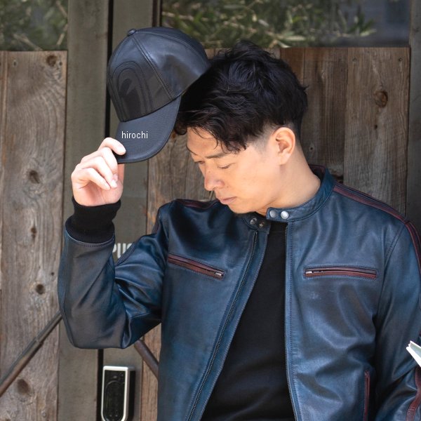【メーカー在庫あり】 デグナー DEGNER SPCP-2 SP忠男 レザーキャップ ブラック 4524486108884 JP店