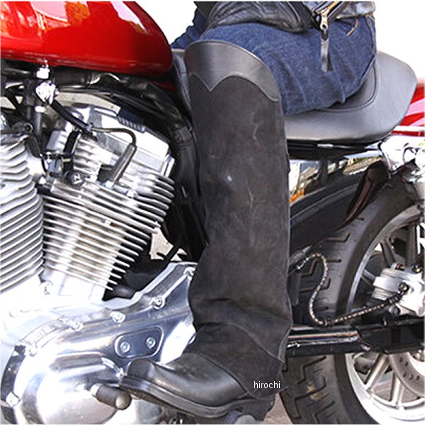 【New】【メーカー在庫あり】 デグナー DEGNER DBC-07A ブーツチャップス プレーン ブラック Sサイズ 4..