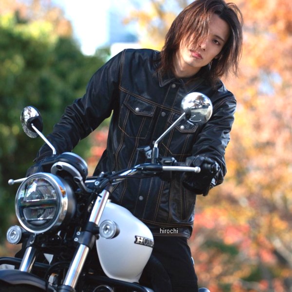 【メーカー在庫あり】 デグナー DEGNER 25SJ-1 レザージャケット ネイビー Mサイズ 4524486109997 JP店(2.0)