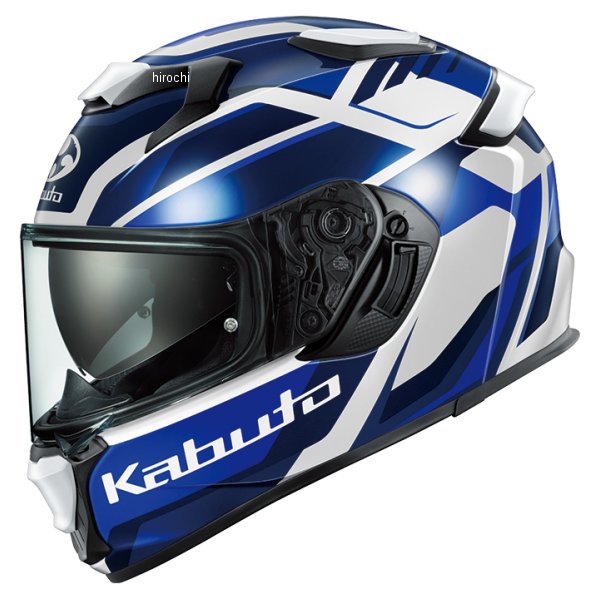 オージーケーカブト OGK KABUTO フルフェイスヘルメット KAMUI 5 GRAVIX ホワイトブルー XL(61-62cm)サイズ 4966094643744 JP店