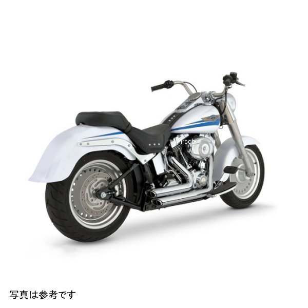 【メーカー在庫あり】 1800-0452 バンス＆ハインズ ショートショットスタッガード クローム マフラー 86年-11年 ハーレー ソフテイルファミリー 17221 JP店