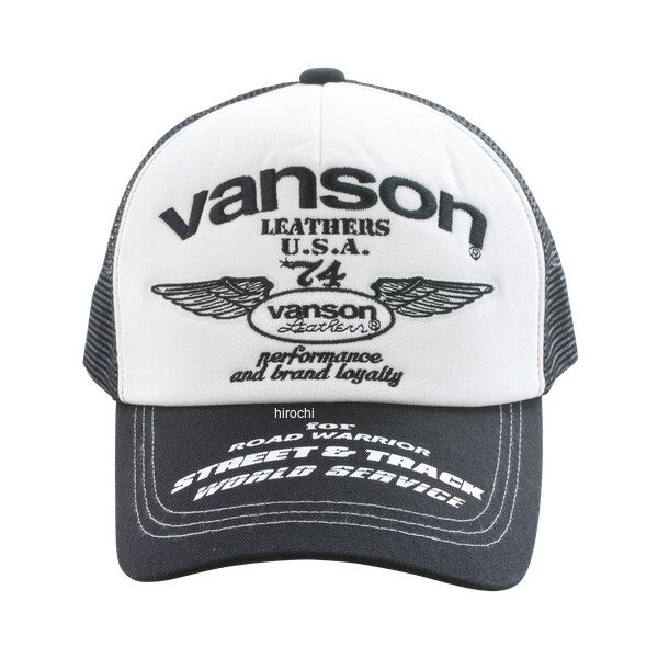 【メーカー在庫あり】 バンソン VANSON 2026年春夏モデル メッシュキャップ フリーサイズ BK/WH VS26702S JP店