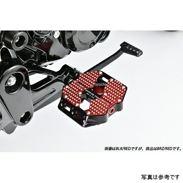 オーヴァーレーシング フラットペダル ラージ BRZ/RED ホンダ 21年-23年 グロム125/ 18年- Monkey125 51-012-22BR JP店