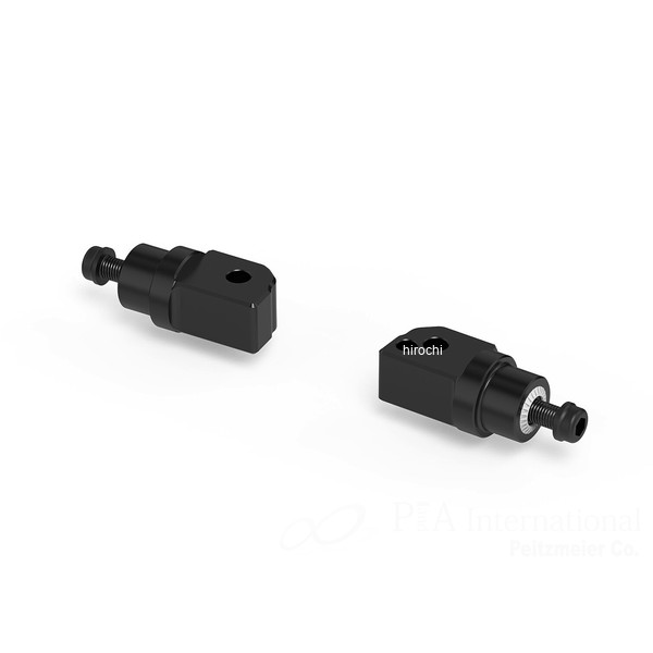 リゾマ rizoma ライダー＆パッセンジャーペグアダプター 左右セット ?22 MM 26年 R 12 G/S ブラック PE788B JP店