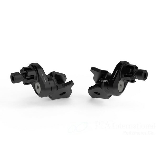 リゾマ rizoma ライダー＆パッセンジャーペグアダプター 左右セット ?22 MM 26年 R 12 G/S ブラック PE789B JP店
