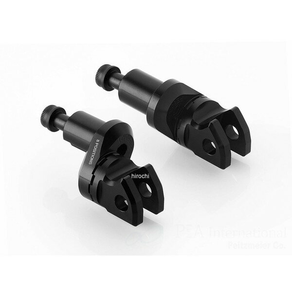 リゾマ rizoma ライダー＆パッセンジャーペグアダプター 左右セット ?18 mm 22年-23年 1290 Super Duke R ブラック PE848B JP店