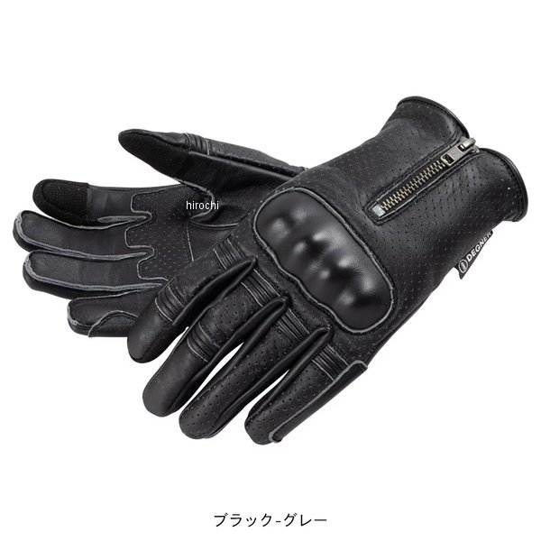 摩托車騎士服 - 【New】【メーカー在庫あり】 デグナー DEGNER レザーメッシュグローブ メンズ ブラック-グレー L TG-115M JP店