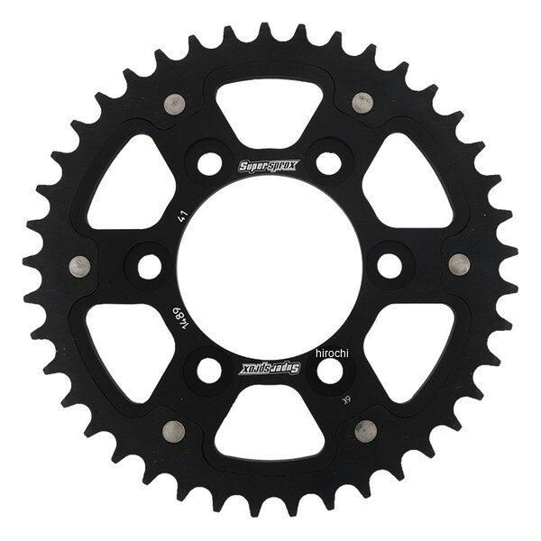 スーパースプロックス SUPERSPROX リアスプロケット ステルス 1489-41T 02年-03年 ZX-9R ブラック RST-1489:41-BLK JP店