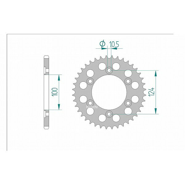 アファム AFAM リアスプロケット 38T/520 ドゥカティ 99年-02年 MONSTER600 モンスター600 等 51602-38 JP店