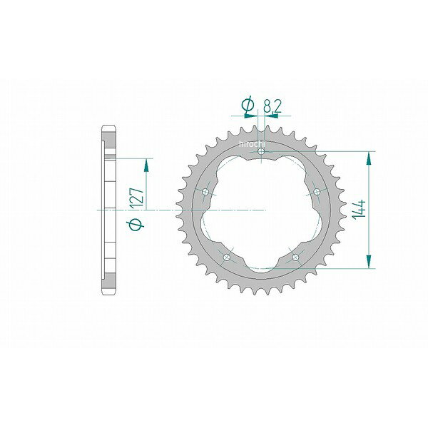 アファム AFAM リアスプロケット 42T/525 ドゥカティ 94年-01年 916STRADA 916ストラーダ 等 51608-42 JP店