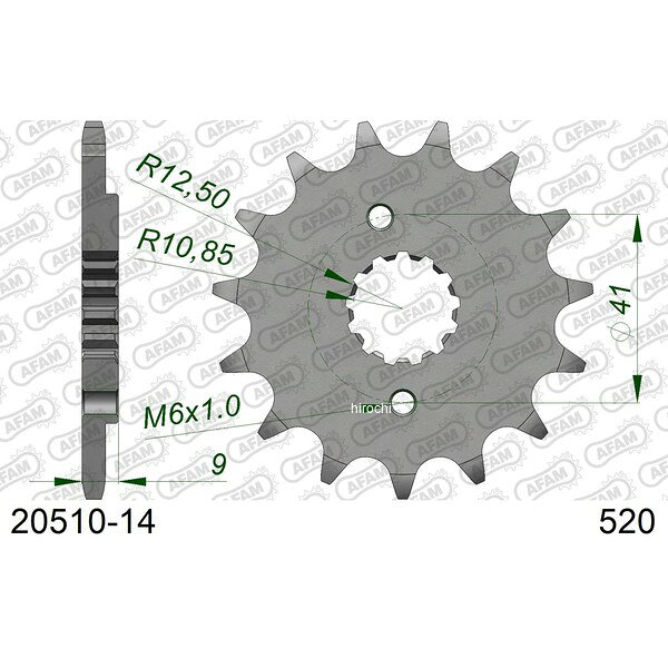 Sprockets - 【メーカー在庫あり】 アファム AFAM フロントスプロケット 14T/520 ホンダ 88年- STEED600 スティード600 等 20510-14 JP店