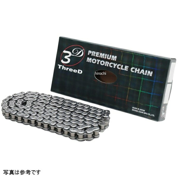 EKチェーン 江沼チェーン ThreeD 525ZN/3D 108L カシメ ZNシリーズ シルバー 4571291777668 JP店