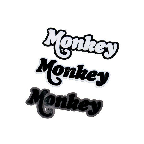 ピラミッドプラスチック Pyramid plastics デカール ロゴ Monkey125 ブラック BRA0127 JP店