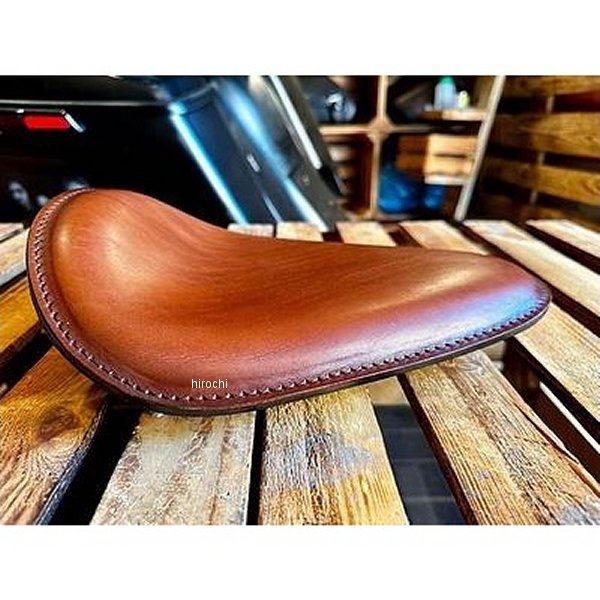 部品屋K W フラットフェンダー用ソロシートキット 本革サドルシート JAZZ50 ブラウン P40019 JP店