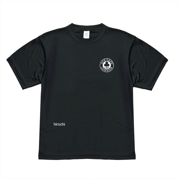 エースカフェロンドン ACE CAFE LONDON 2026年春夏モデル ドライTシャツ Historic Circle ブラック Mサイズ：Mカラー：ブラック汗ばむ季節に活躍する、吸汗速乾生地を使用したDRYシャツシリーズ一般的なスポーツ用DRYシャツより厚手な4.7oz素材を使用し、透け感が気になりません。【吸汗速乾/気化熱効果】汗などの水分を素早く吸い上げ、拡散乾燥させます。その際に、生地と触れる肌などから乾燥に必要な熱を奪う事で、ひんやりした肌ざわりになります。・2種類の編み方を組合せる事で、通気性にも優れています。・紫外線遮蔽率98％、紫外線防止指数はUPF50以上と優れたUVカット素材です。素材：ポリエステル100%紫外線防止指数：UPF50以上サイズ：S、M、L、XL※サイズは日本サイズ(メンズ)です。※商品画像はイメージです。実際の商品と色や形状が異なる場合がございますのでご注意ください。AA018DT楽天 JP店