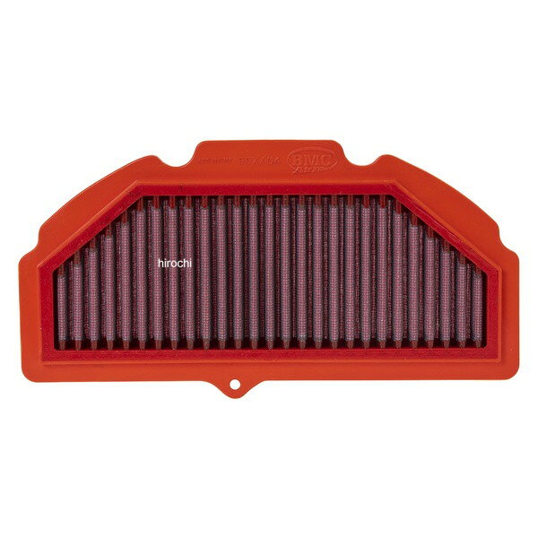 BMCエアフィルター BMC AIR FILTERS リプレイスメントエアフィルター スズキ 09年-16年 GSX R 100009年-16年 スズキ GSX R 100015年-21年 スズキ GSX S 100015年-21年 スズキ GSX S 1000 F19年-21年 スズキ KATANA 1000対応純正品番：スズキ 1378047H00、1378047H10、110130016純正交換だけで体感できる、確かな吸気効率日常走行での扱いやすさと性能向上を両立した、純正交換タイプのコットンエアフィルターです。純正フィルターと入れ替えるだけで吸気効率が向上し、ろ過性能をしっかり確保しながら、よりスムーズで快適な走りを実現します。独自のフルモールディング製法により、継ぎ目のない一体構造の高耐久ラバーを採用。車種ごとのエアボックス形状にぴったり密着し、優れた密閉性を発揮します。フィルター素材には多層構造のコットンガーゼを使用し、低粘度オイルを浸透させることで高い通気性を確保しつつ、7ミクロン以上の不純物を確実に捕捉します。さらに、コットンガーゼ表面を覆うエポキシコーティングされた合金メッシュがガソリン蒸気や湿度による劣化を抑え、長期間安定した性能を維持します。エアクリーナーは専用のメンテナンスキットで洗浄し、適切にオイルを塗布することで繰り返し使用できます。製品特徴・純正交換タイプで扱いやすく、日常走行に最適・コットンガーゼの多層構造により吸気効率を向上・ISO5011試験にて97.5％のろ過効率（メーカー公表値）・継ぎ目のない一体成形で高耐久・高密閉性を実現・オイル塗布済みでそのまま装着可能・洗浄・再利用でき、長期間使用可能【注意事項】・必ず車種、年式、純正エアフィルター品番をご確認ください。・同一車種でも年式変更や仕様違いにより純正品番が異なる場合があります。※商品画像はイメージです。実際の商品と色や形状が異なる場合がございますのでご注意ください。FM557/04楽天 JP店